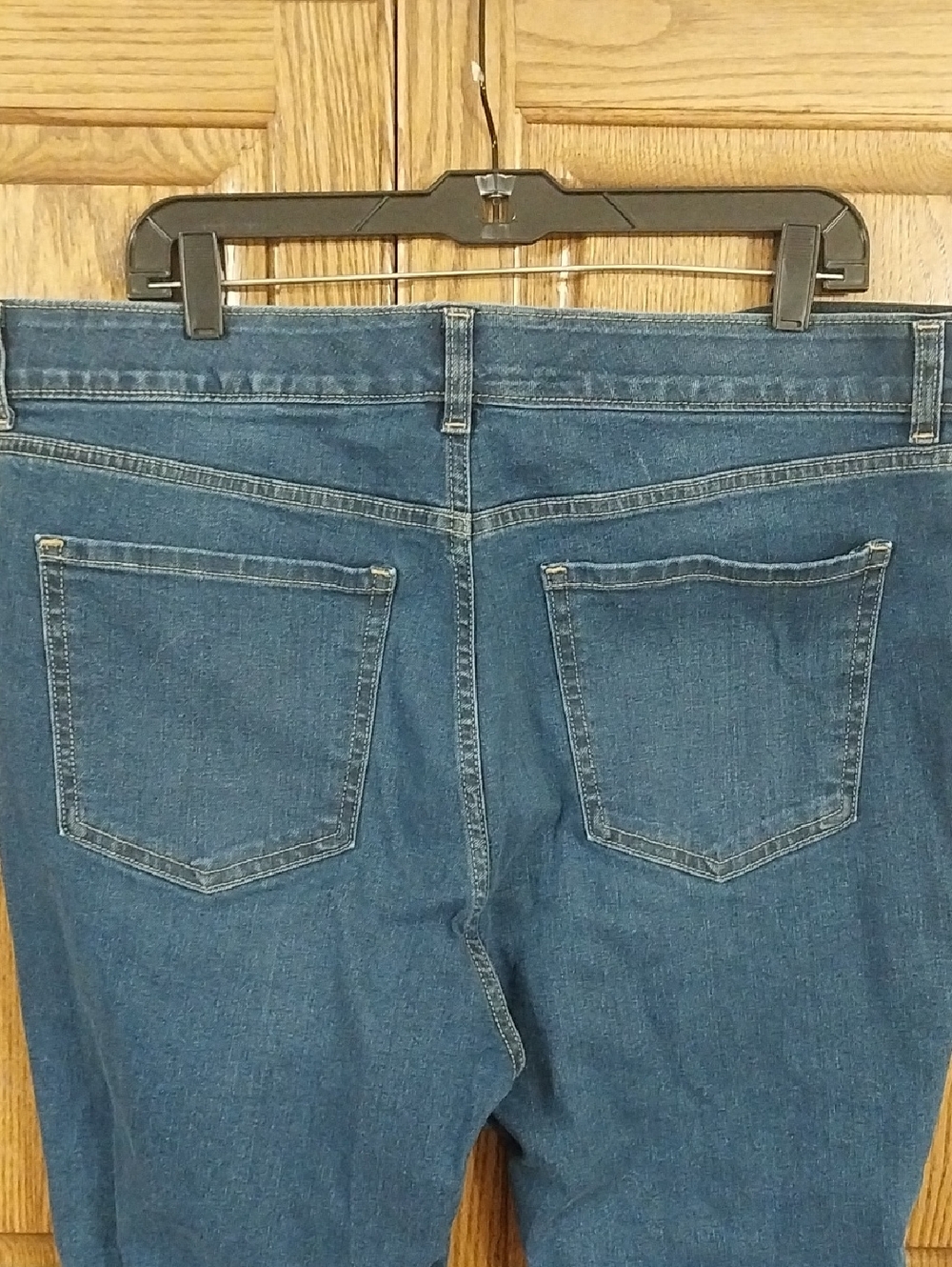 Flare Denim Jeans NWT Sz 18W Med Wash High-Rise Button Close Stretchy Retro Y2K - Picture 9 of 13
